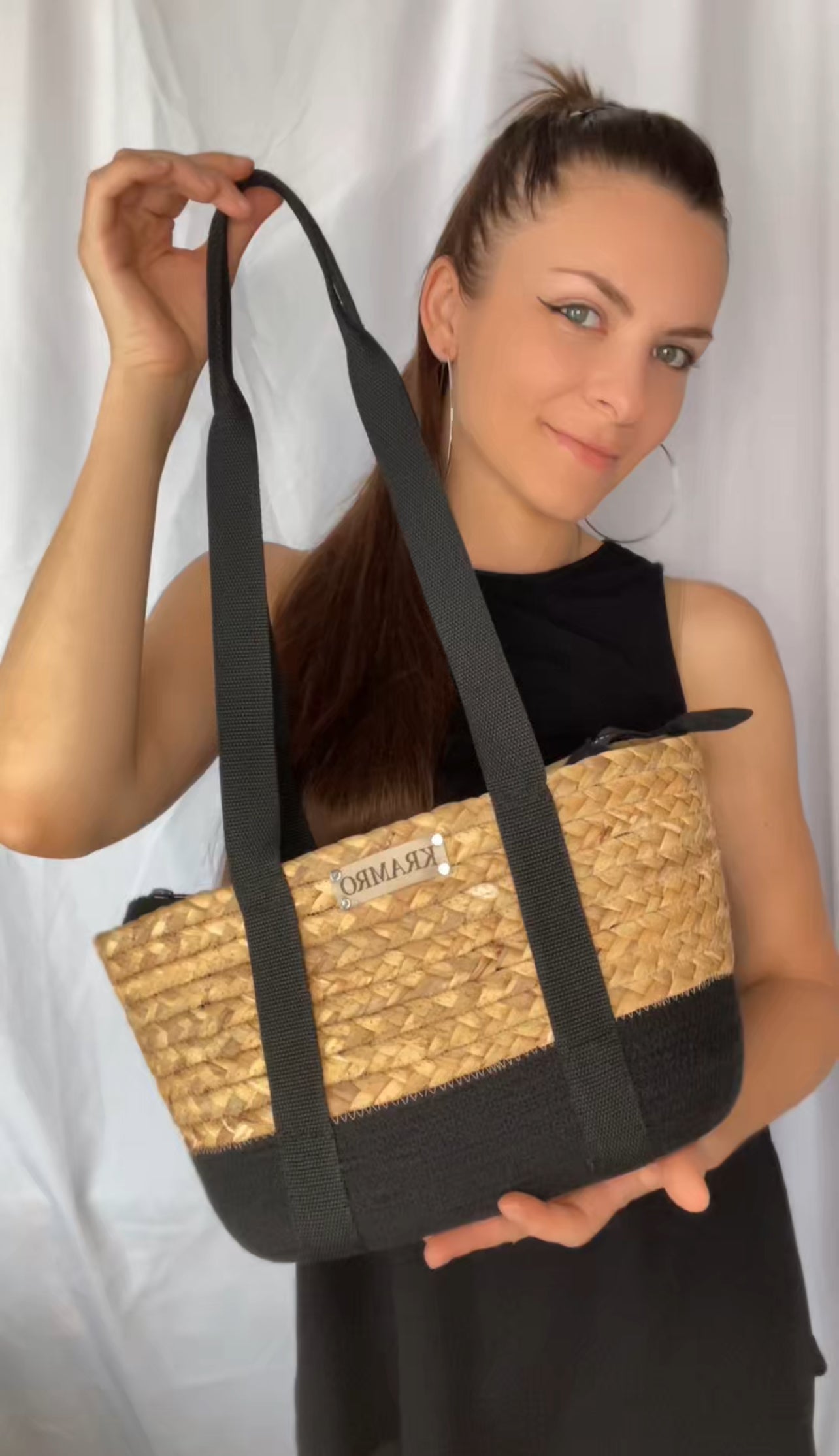 Borsa in corda e giacinto d’acqua