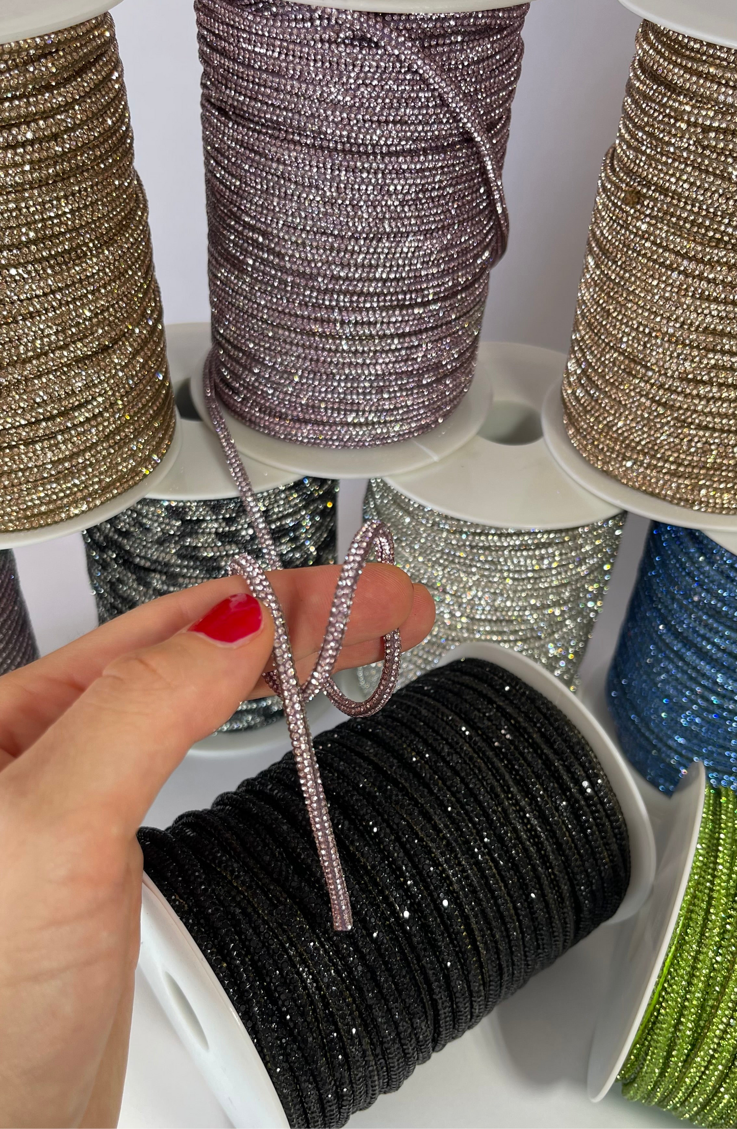 Cordino con strass Crystal /4mm