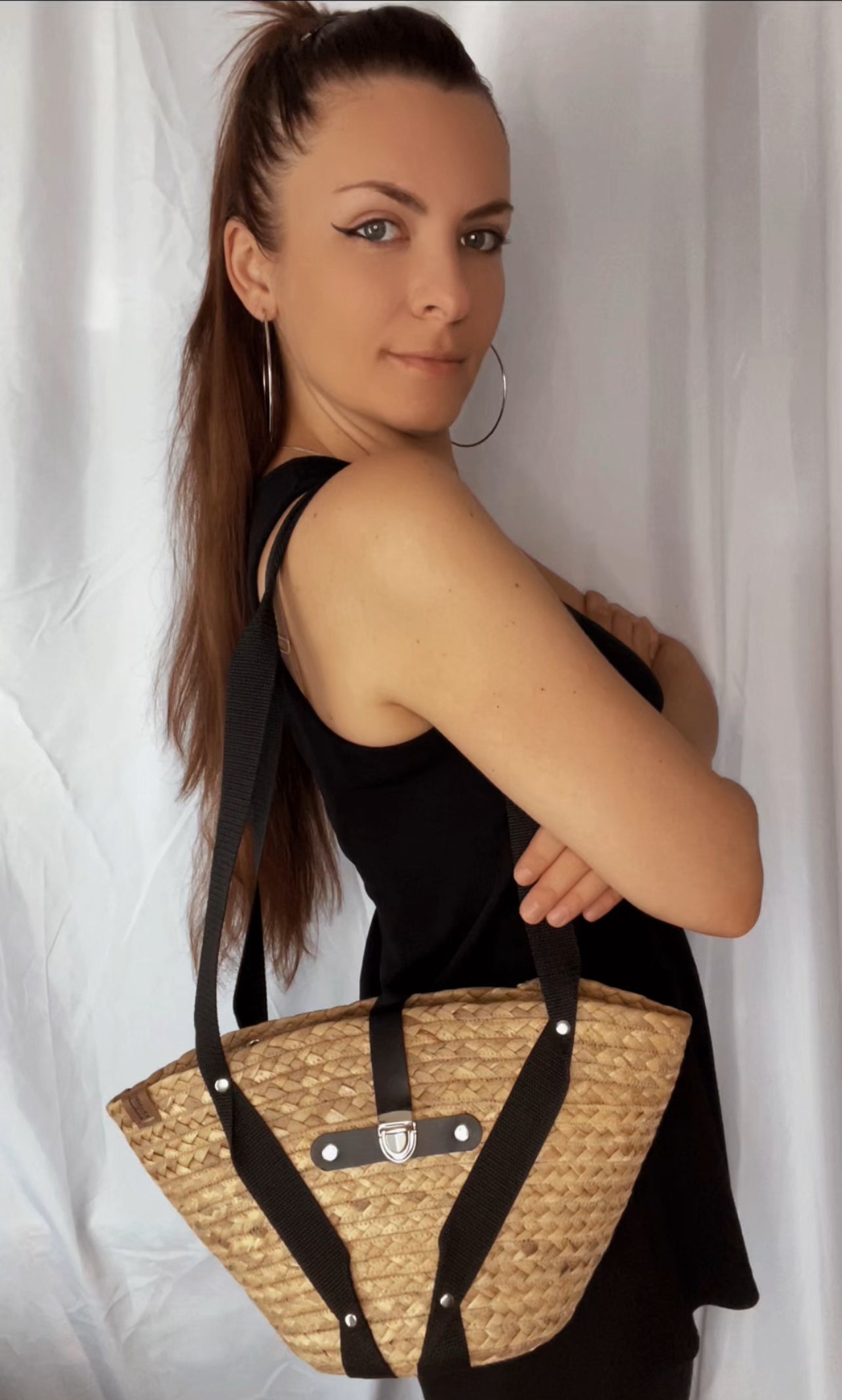 Borsa in treccia ( Giacinto d’acqua essiccato )