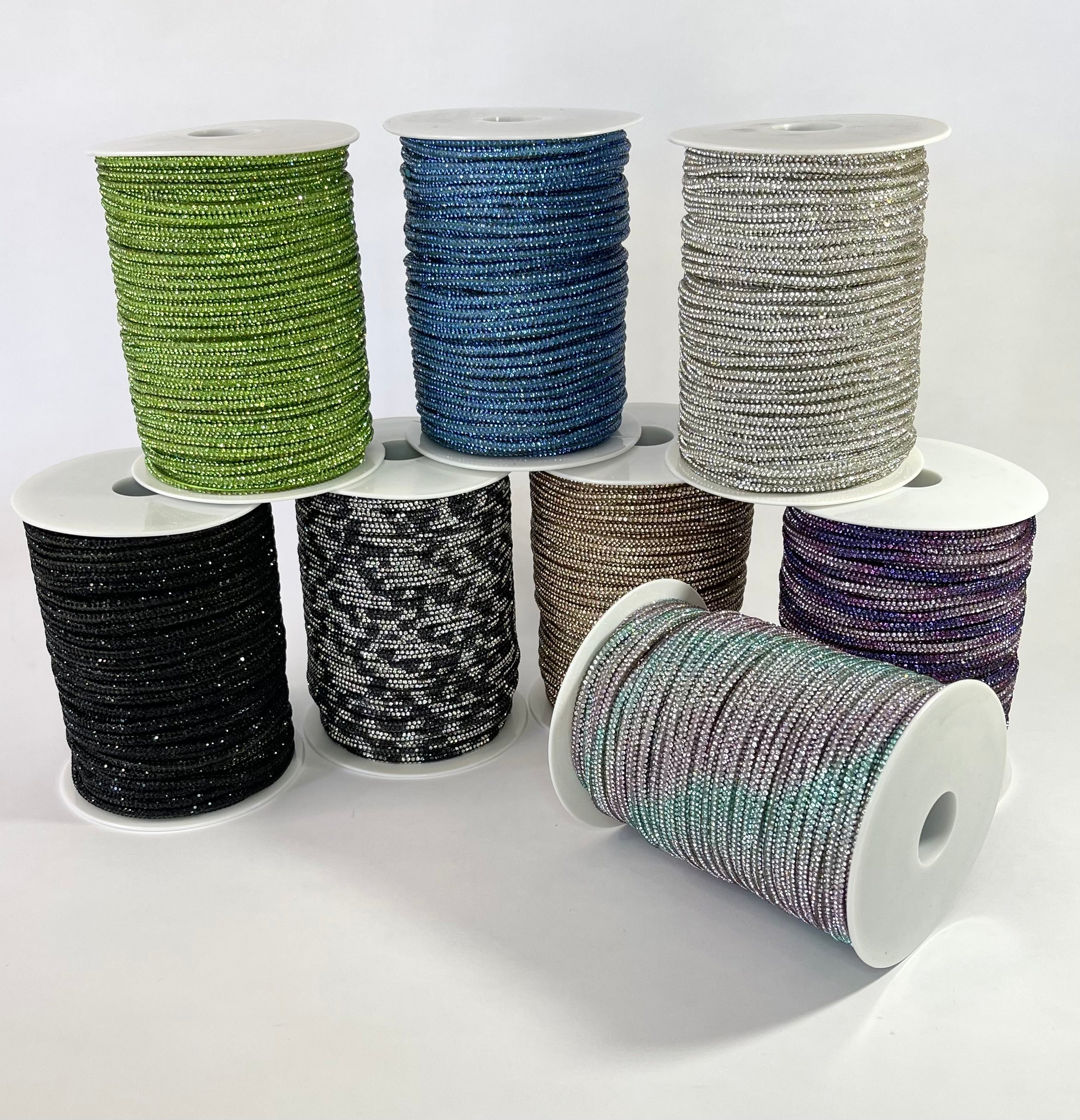 Accessori Costumi Glitterati Cordino Paillettes Glitter 225 Cm X 6 Mm - Tubo Strass Per Fai Da Te, Abbigliamento, Matrimoni, Marrone Nastro Paillettes Matrimonio