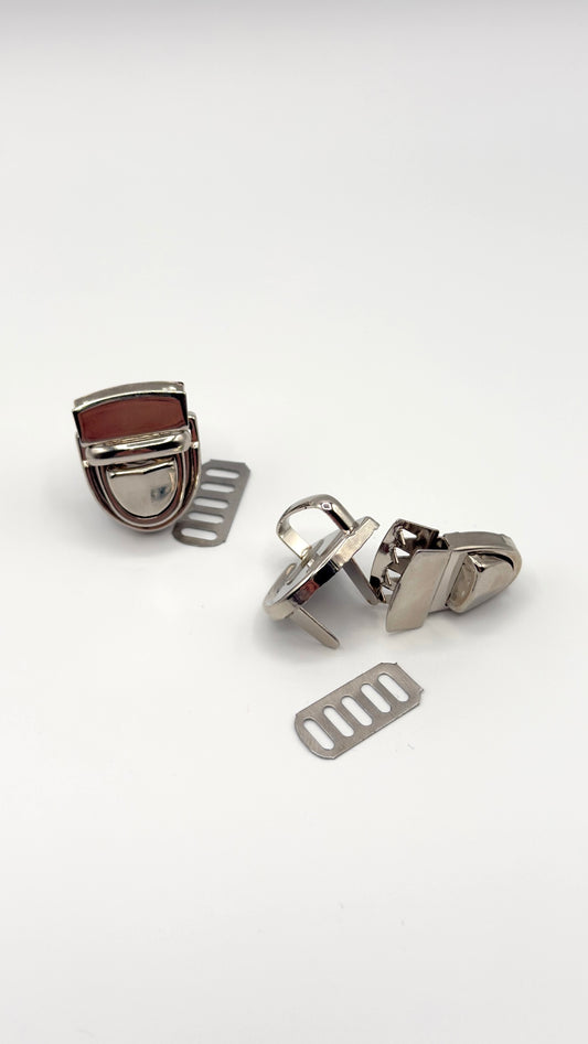 Fibbia a scatto metallica 1 pz