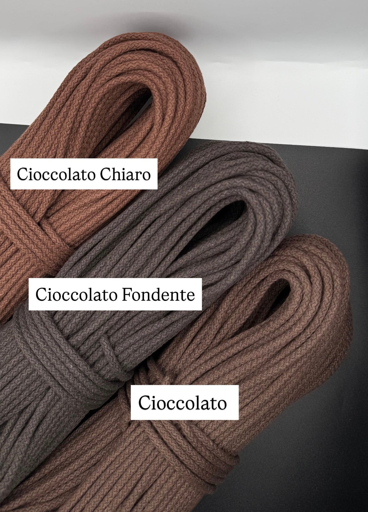 CORDE DI COTONE CON ANIMA IN POLIESTERE DA 5mm