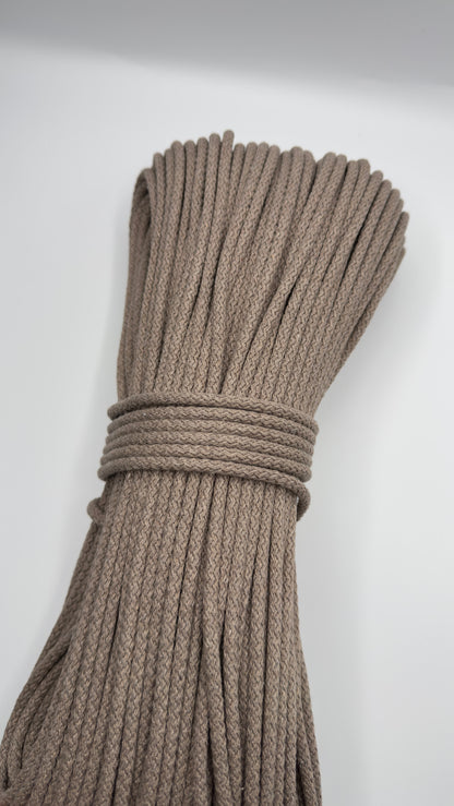 CORDE DI COTONE CON ANIMA IN POLIESTERE DA 5mm