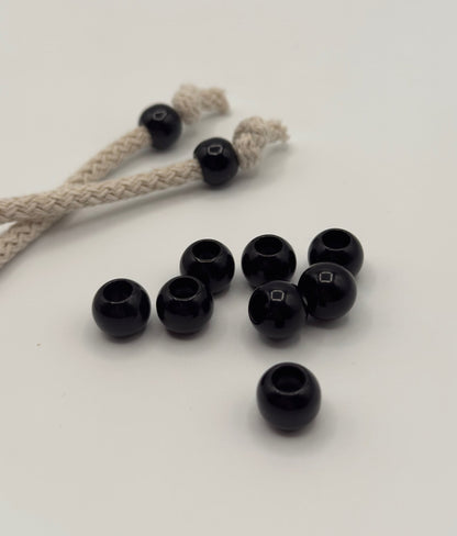 Perline con foro grande 10pz