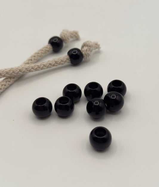 Perline con foro grande 10pz