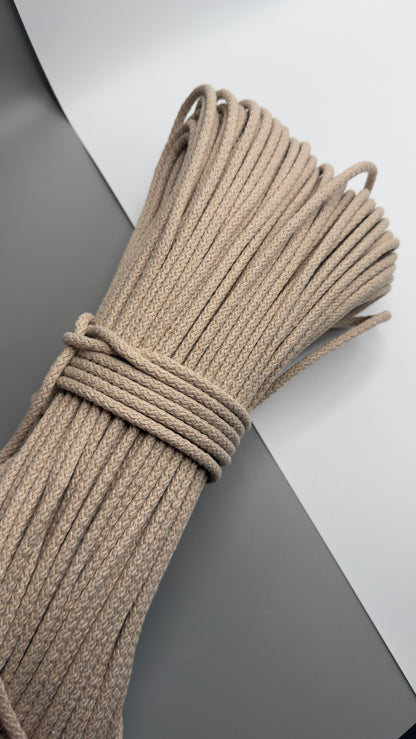 CORDE DI COTONE CON ANIMA IN POLIESTERE DA 5mm
