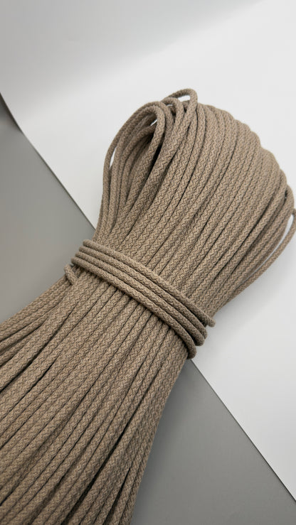 CORDE DI COTONE CON ANIMA IN POLIESTERE DA 5mm