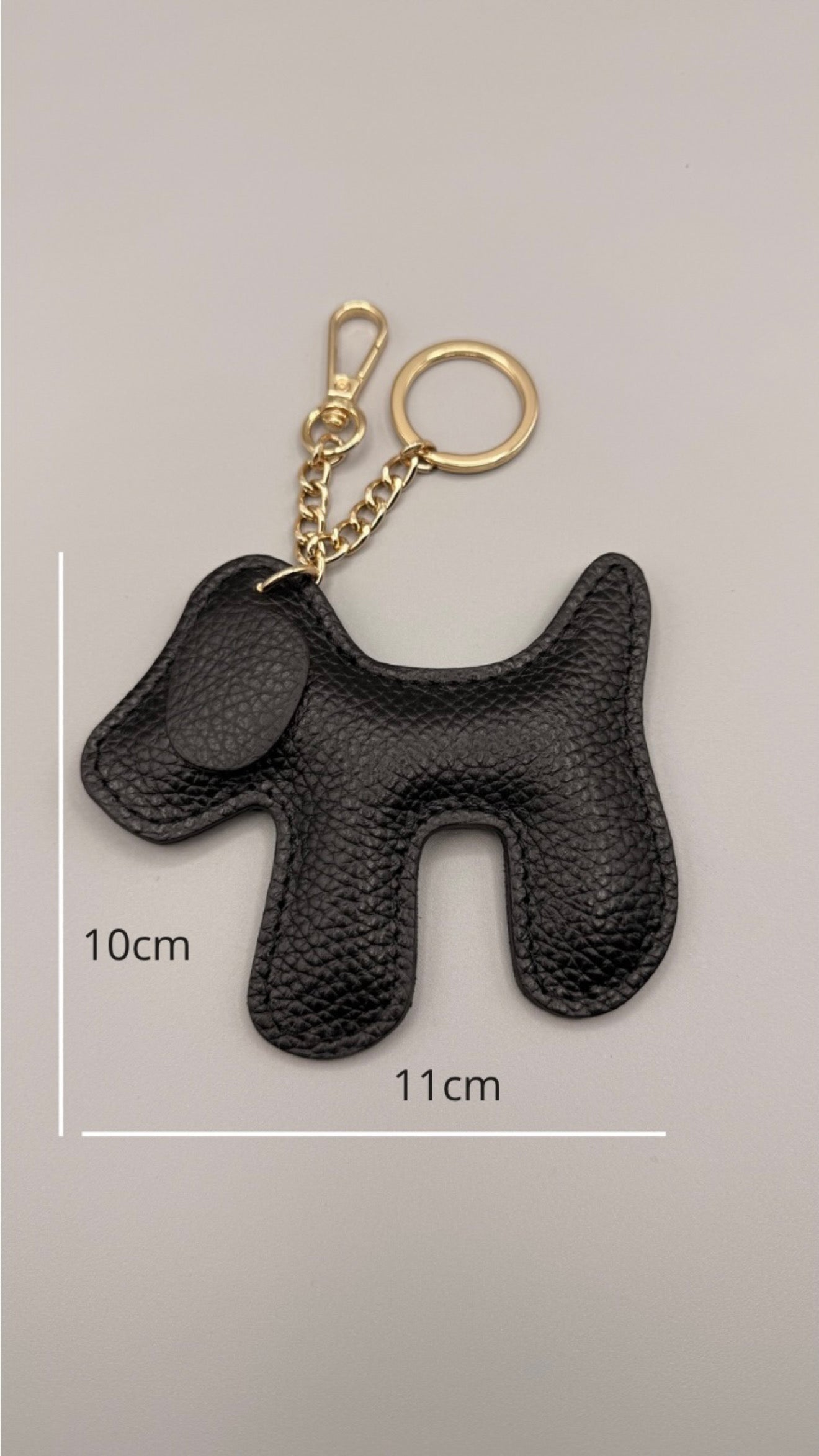 Portachiavi a forma di cagnolino in ecopelle
