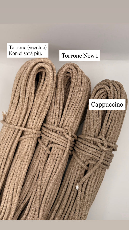 CORDE DI COTONE CON ANIMA IN POLIESTERE DA 5mm