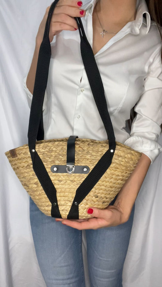 Borsa in treccia ( Giacinto d’acqua essiccato )