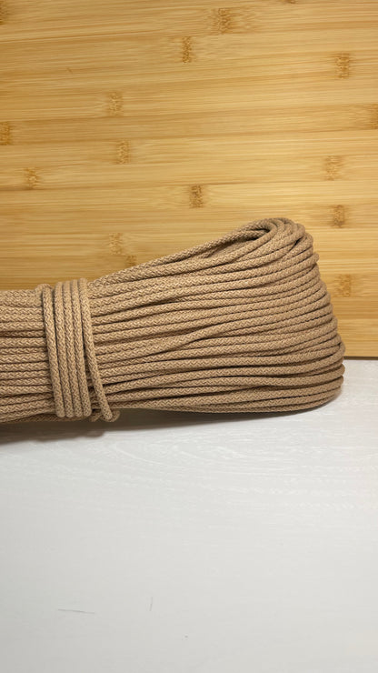 CORDE DI COTONE CON ANIMA IN POLIESTERE DA 5mm