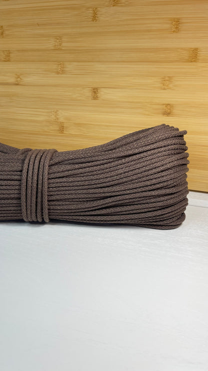 CORDE DI COTONE CON ANIMA IN POLIESTERE DA 5mm